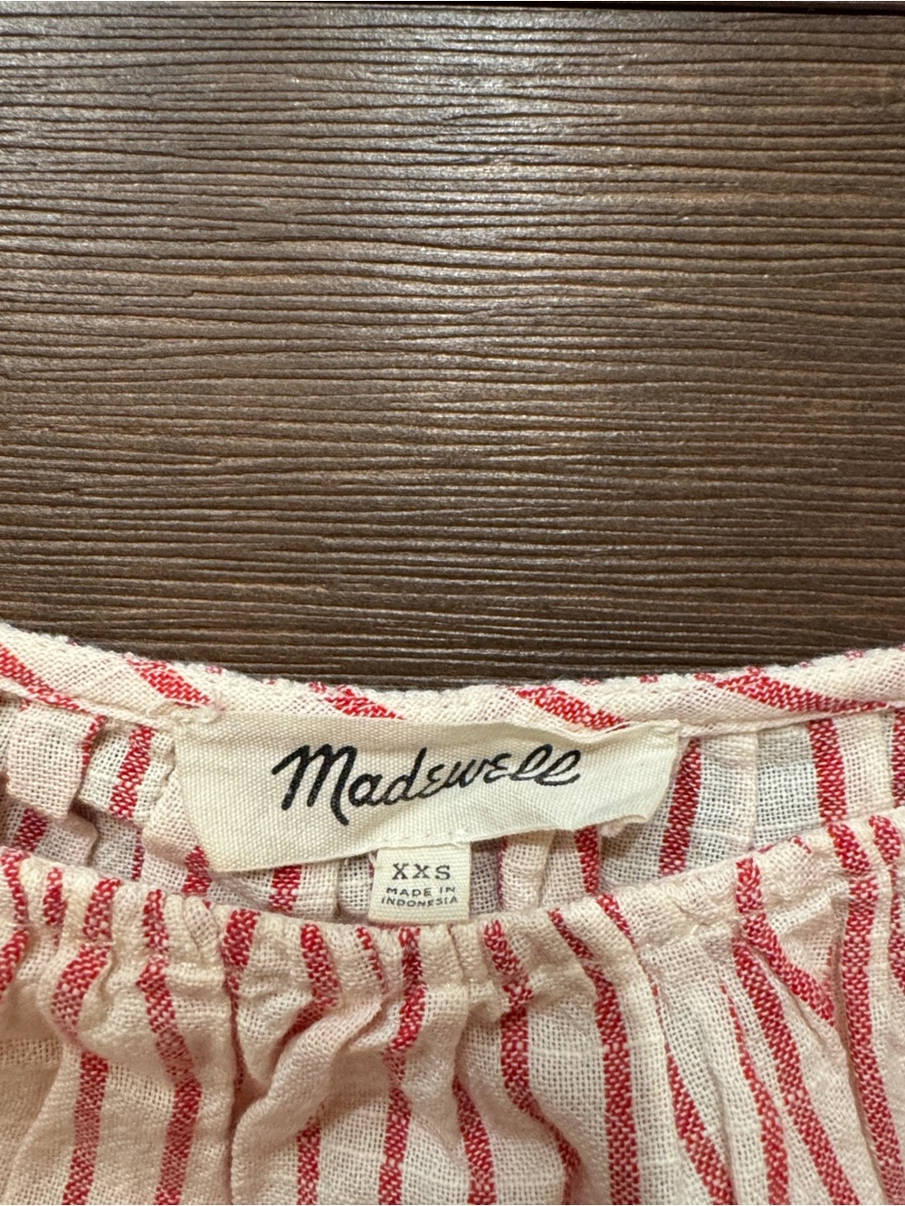 Madewell Striped Off-Shoulder Top - Picture 2 of 3